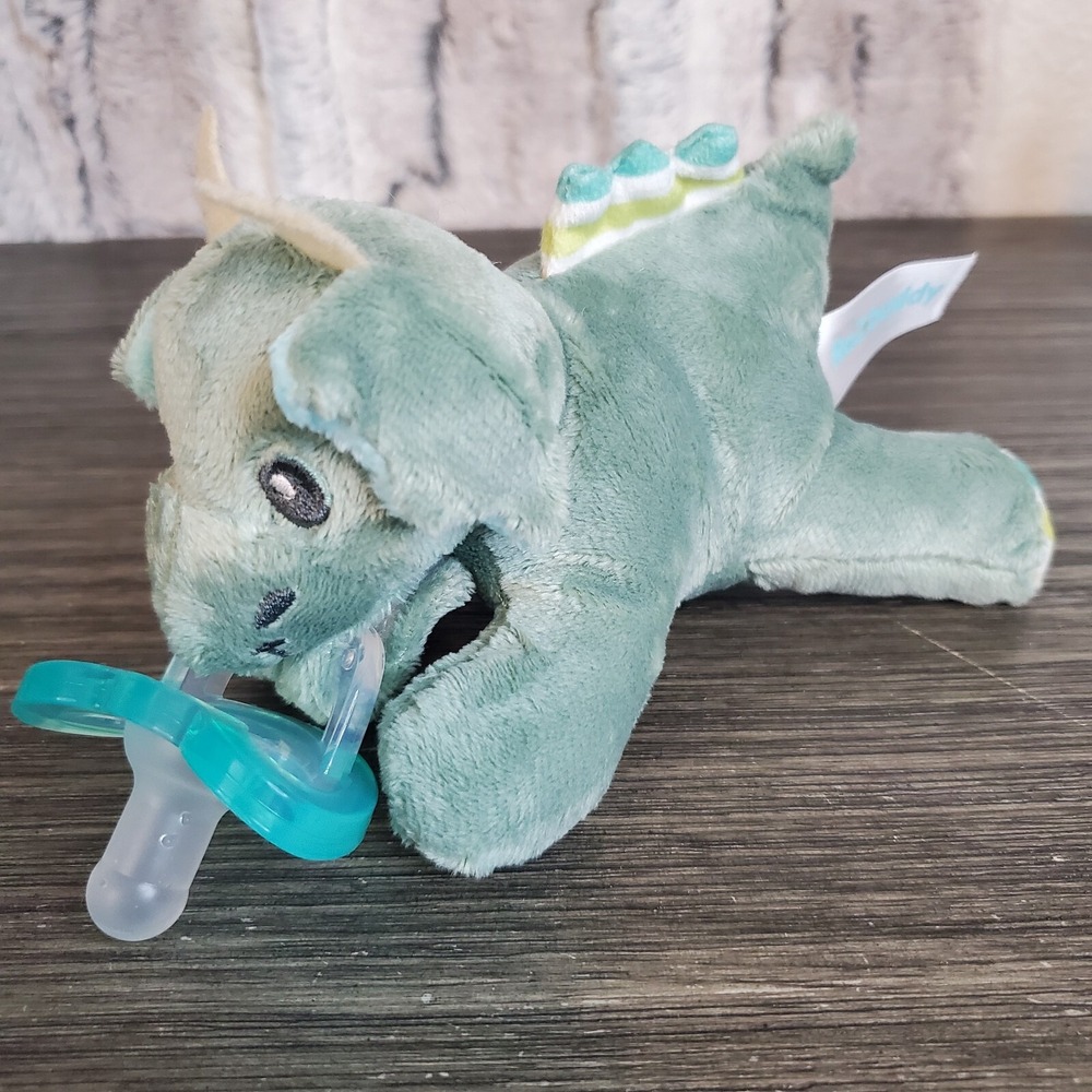 RaZ Buddy Raz Baby Dragon Pacifier Plush Soft Baby Lovey + Pacifier Soother 5"